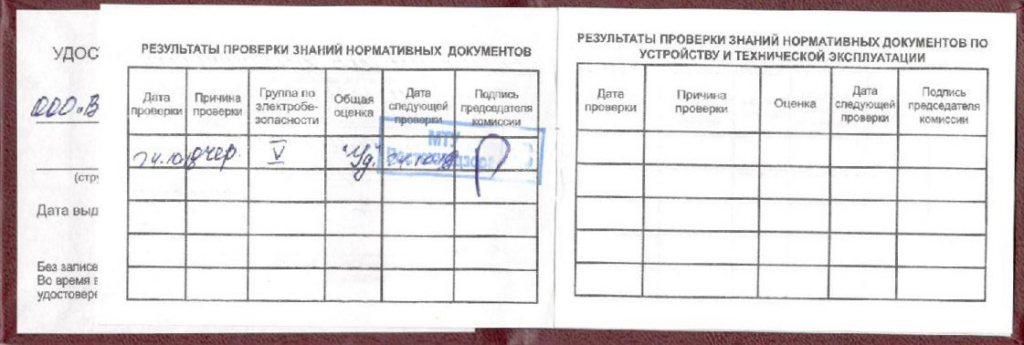 электробезопасность корочки